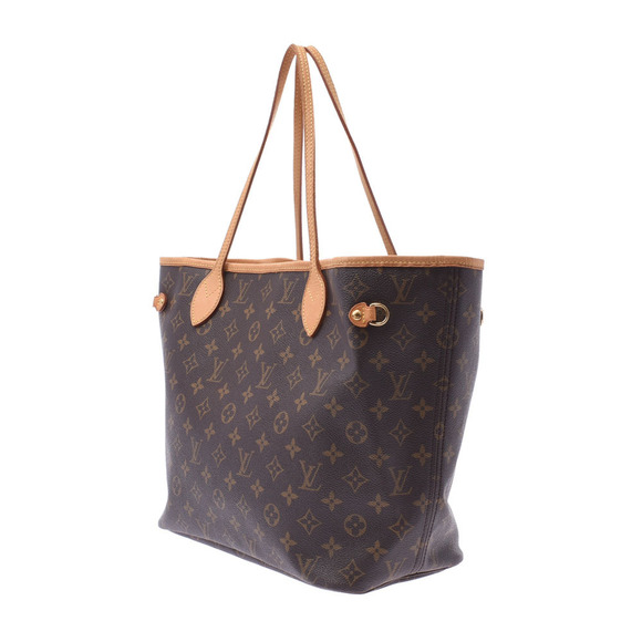 Louis Vuitton Monogram Neverfull Brown Canvas Tote Bag - Picture 2 of 12